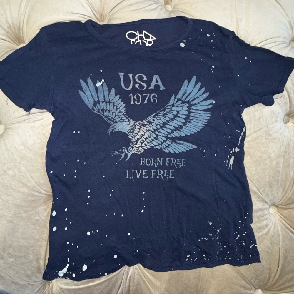 Chaser Graphic Eagle USA 1976 Navy Tee